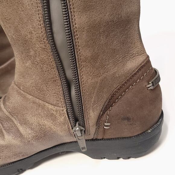 Merrell Vera Boots Size 8.5 Mid Barnwood Brown Leather Womens Calf - Picture 7 of 13